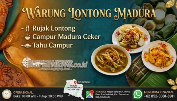 Sensasi Kuliner Teras Rumah: Warung Lontong Madura Milik “Putri Tunggal” Hadirkan Cita Rasa Otentik Dengan Bumbu/Palappa Kacang Khas Situbondo